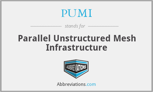 What is the abbreviation for parallel unstructured mesh infrastructure?